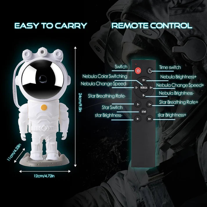Glowry Astronaut Galaxy Light Projector