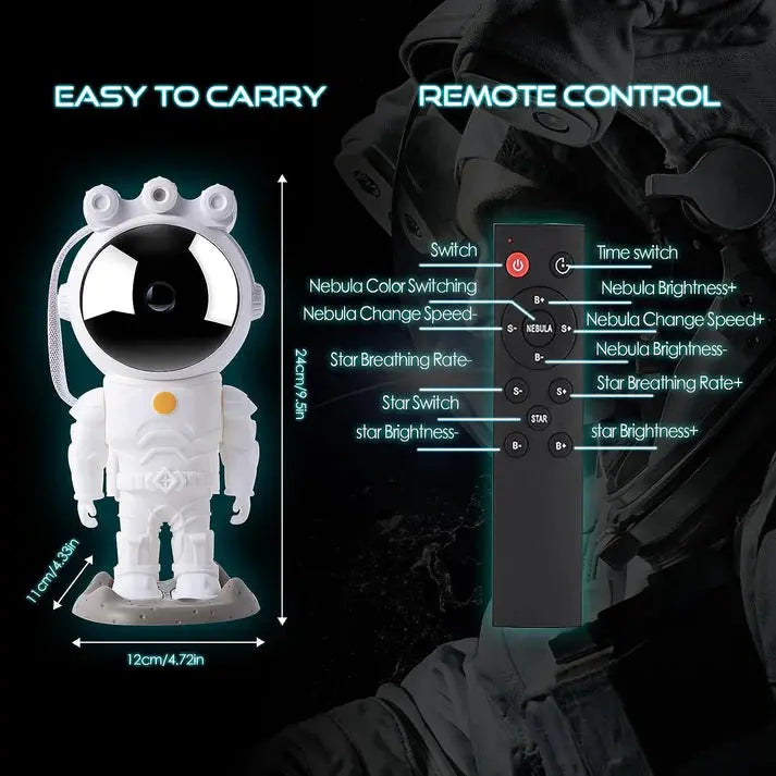 Glowry Astronaut Galaxy Light Projector ToyGenie