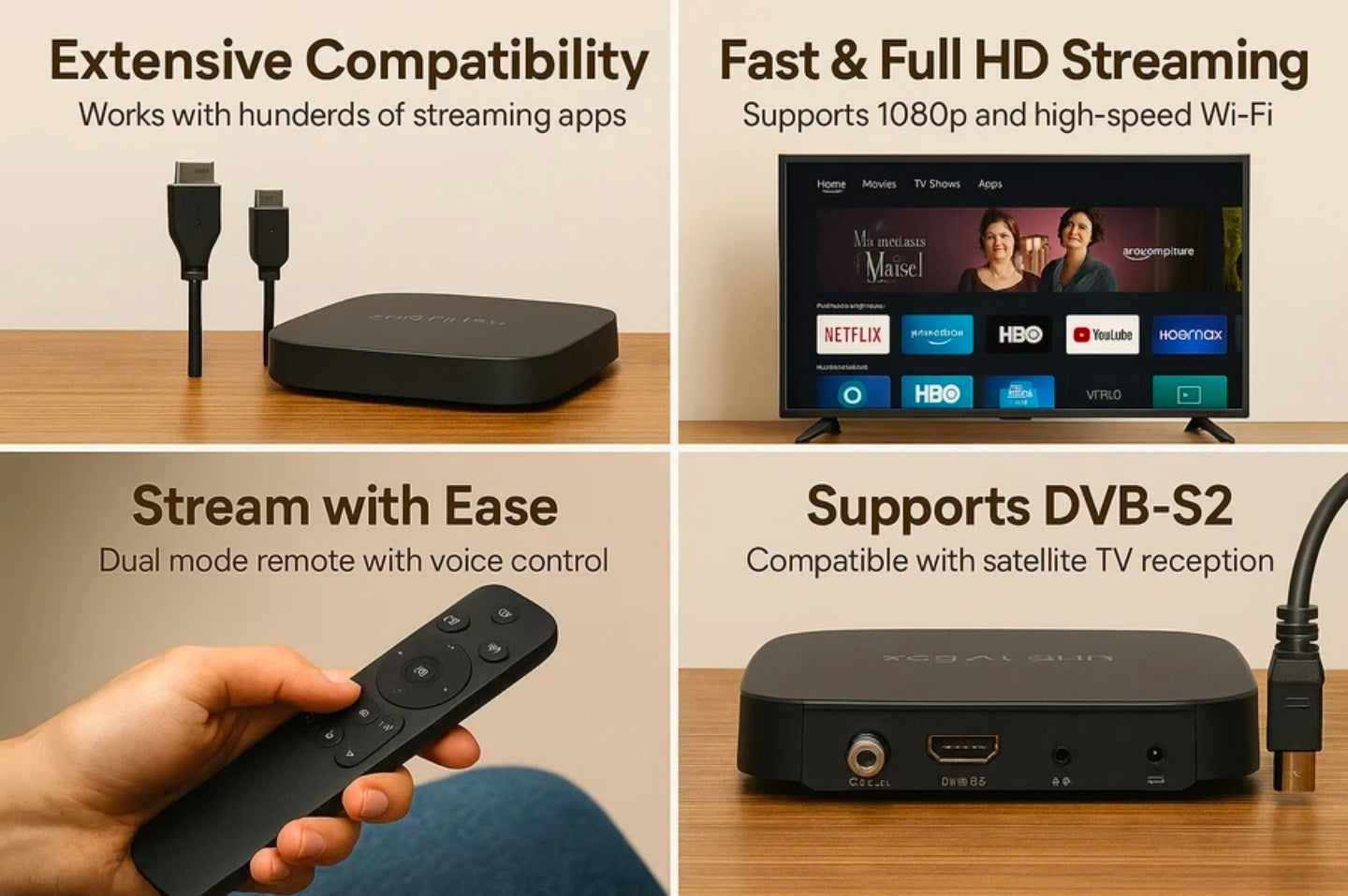 8K Ultra HD Android Smart TV Box | Voice Remote | Dual USB | WiFi & Bluetooth | Free Indian Live TV Channels | Limited Edition